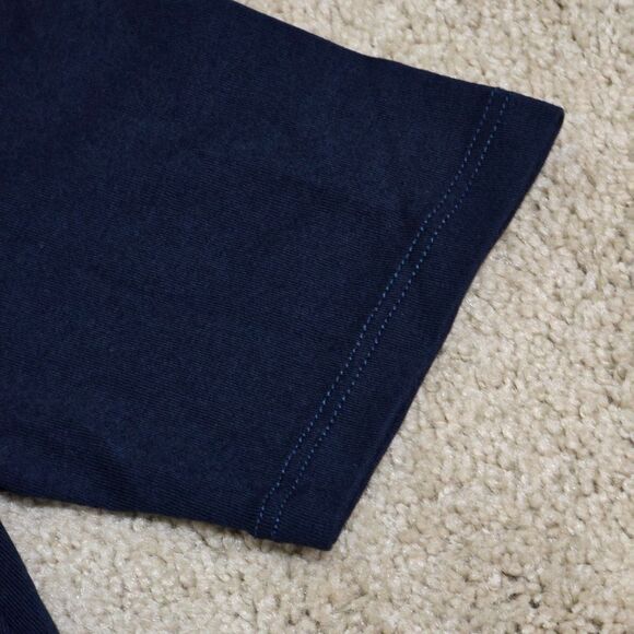 Universal Standard Penia Easy V-Neck T-Shirt Women Navy Pima-Modal 4XS (00-0) - Picture 5 of 12